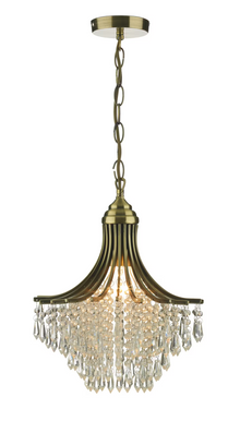 Suri Single Clear Beads Crystal Pendant