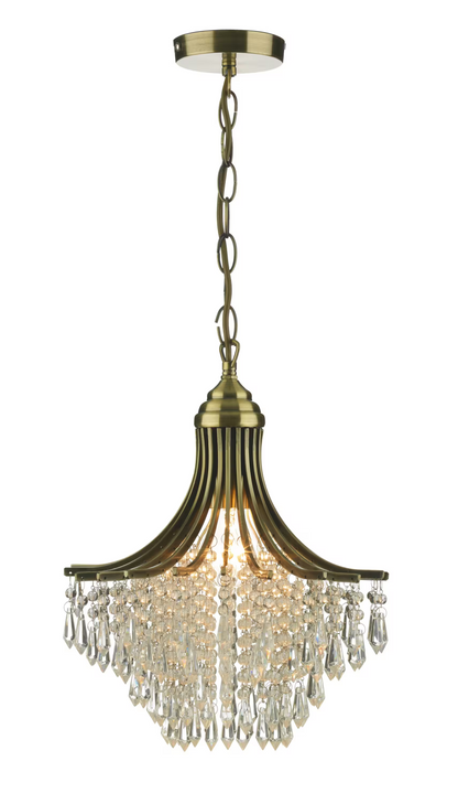 Suri Single Clear Beads Crystal Pendant