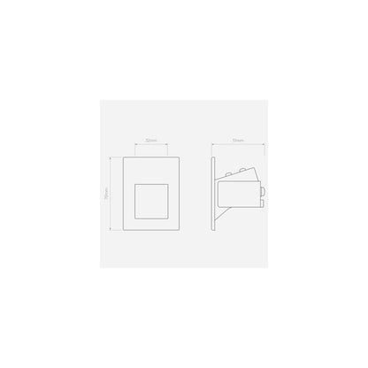 Borgo 54 Exterior 2700K LED Wall Recessed