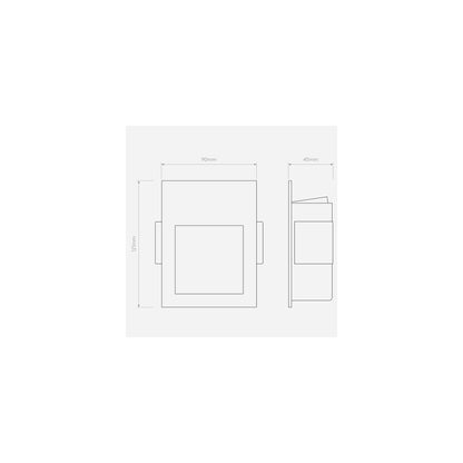 Borgo 90 Large 3000K LED Wall Recessed
