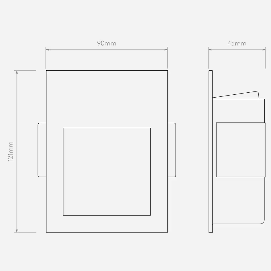 Borgo 90 Large 2700K LED Wall Recessed