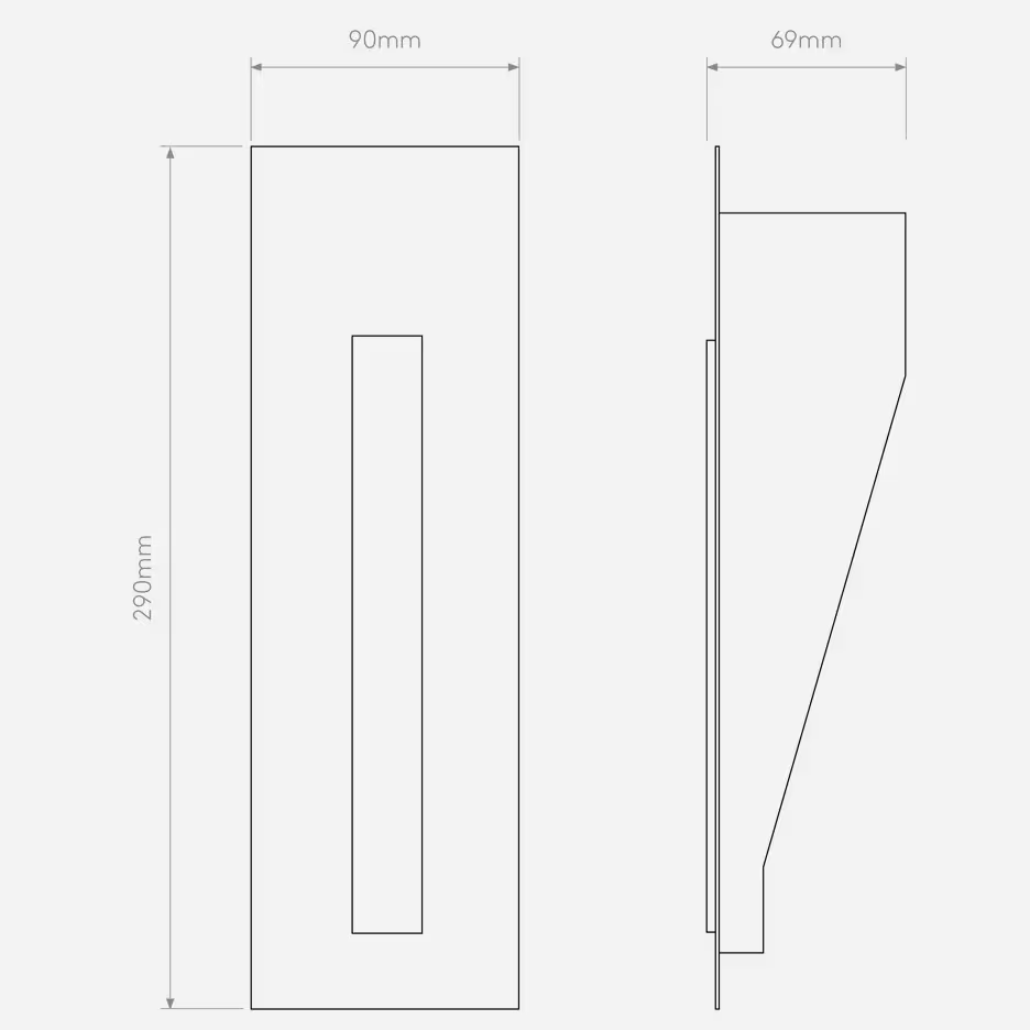 Borgo 200 Trimless Matt White LED Wall Recessed