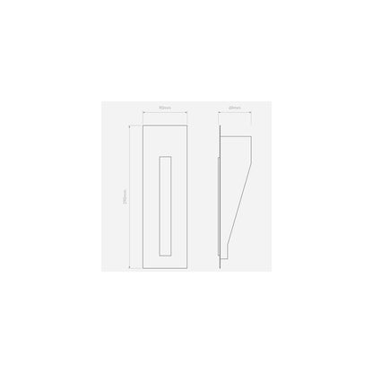 Borgo 200 Trimless Matt White LED Wall Recessed