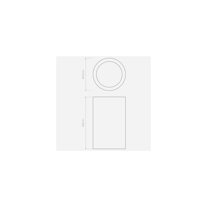Osca 200 Round Ceiling Light White Plaster