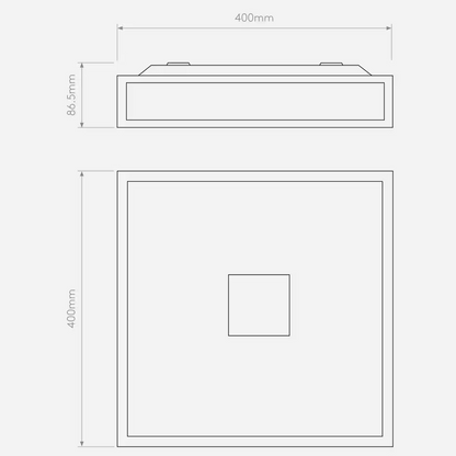 Mashiko 400 Square Ceiling Light