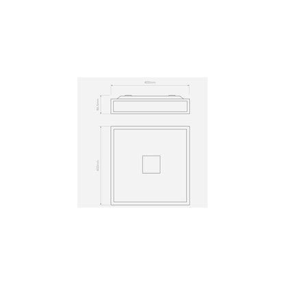 Mashiko 400 Square Ceiling Light