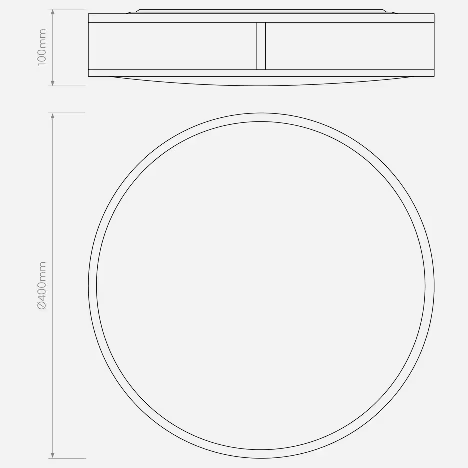 Mashiko 400 Round Ceiling Light