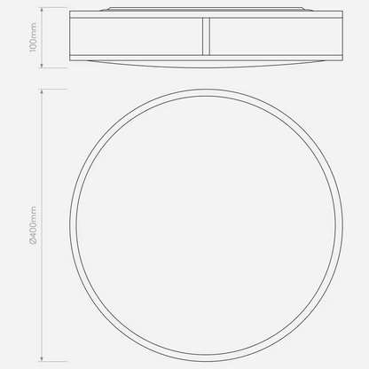 Mashiko 400 Round Ceiling Light
