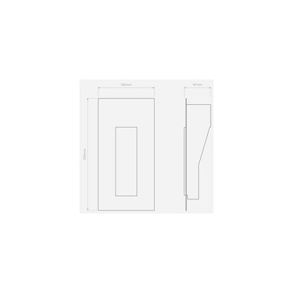 Borgo Trimless 35 Small Matt White LED Wall Recessed