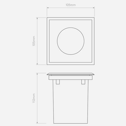 Gramos Square Ground Light