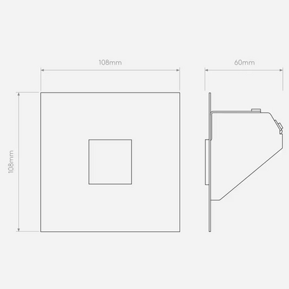 Borgo Trimless Mini Matt White LED Wall Recessed