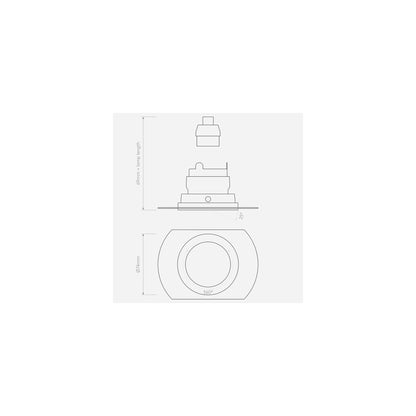 Pinhole Slimline Round Flush Adjustable Fire-Rated Ceiling Light