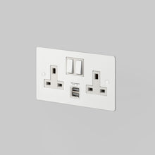 Buster and Punch 2G UK Plug Socket with USB