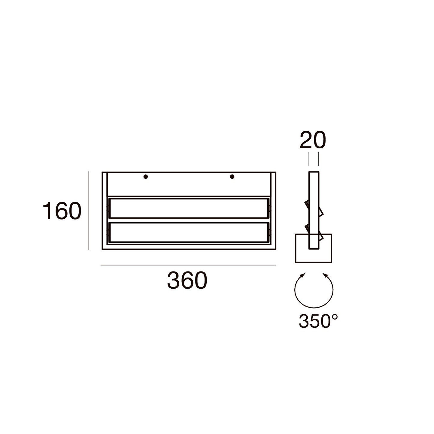 Stilnovo Tablet Wall Light