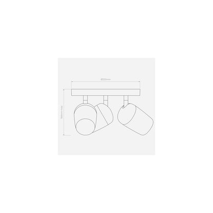 Koto Triple Round Ceiling Light