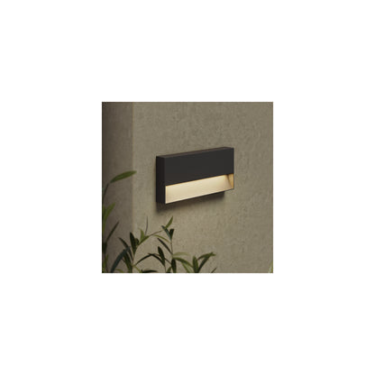 Mori 250 Exterior Wall Light in Textured Black