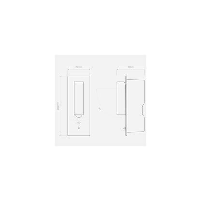 Fuse 3 Toggle Recessed Wall Light