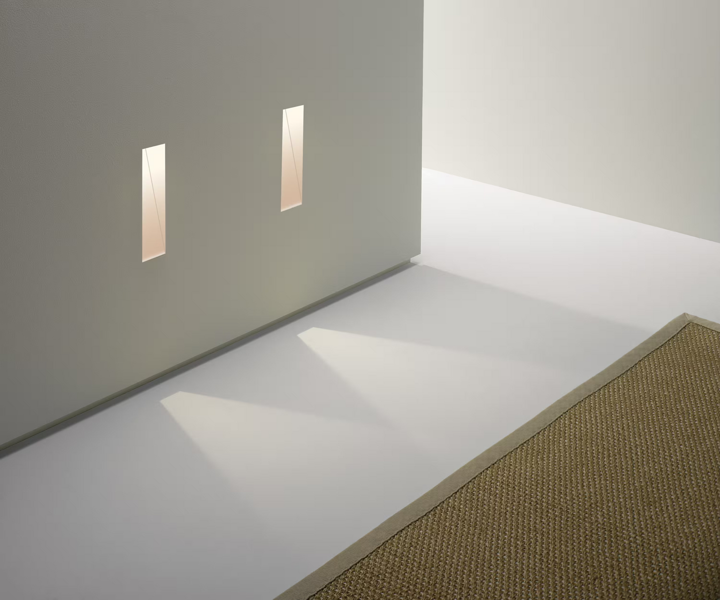 Borgo Trimless 35 Small Matt White LED Wall Recessed