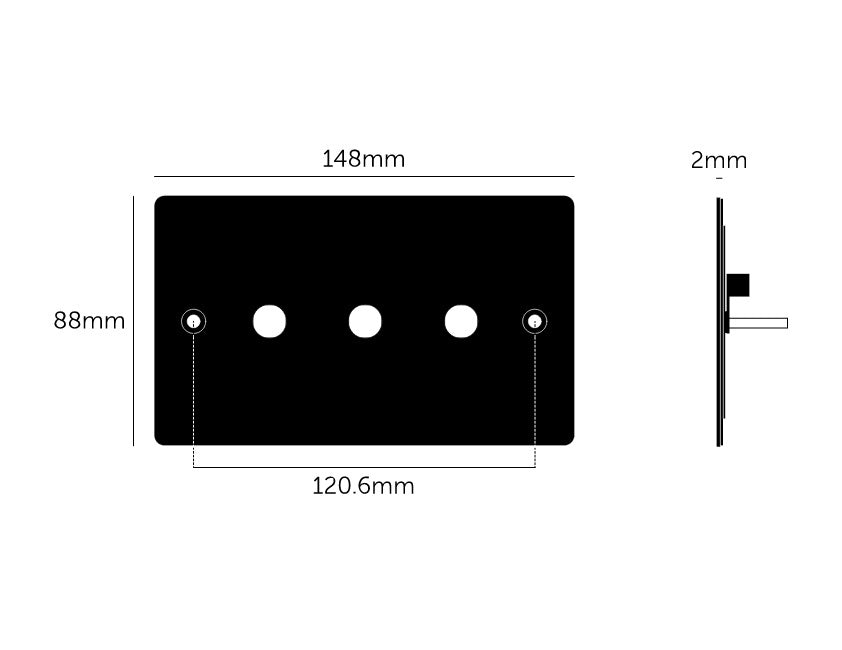 Buster and Punch 2G Metal Wall Plate