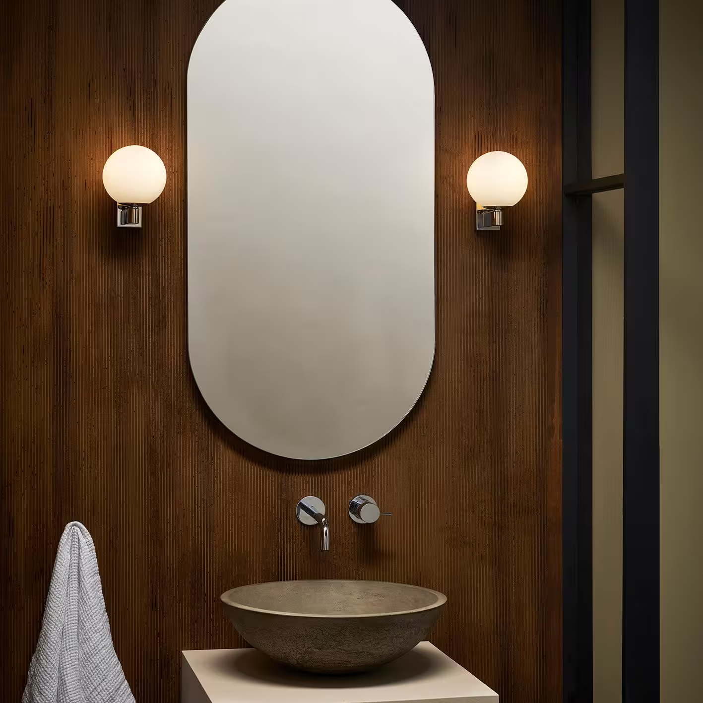 Sagara Wall Light with Opal Glass