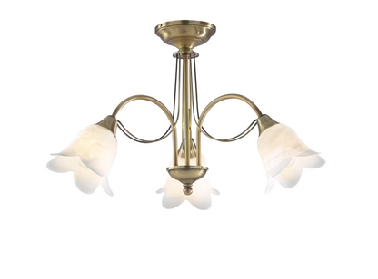Doublet 3-Light Semi Flush