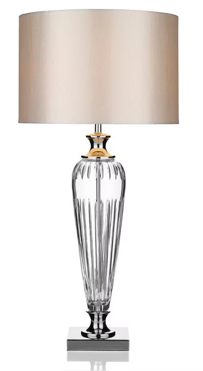 Hinton Crystal Glass Table Lamp