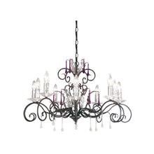 Amarilli 10-Light Chandelier with Clear Glass Drops