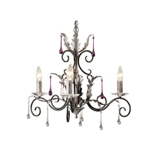 Amarilli 3-Light Chandelier with Clear Glass Drops