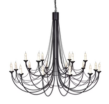 Carisbrooke 18-Light Chandelier Black
