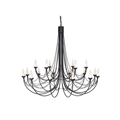 Carisbrooke 18-Light Chandelier Black