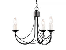Carisbrooke 3-Light Chandelier Black