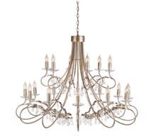 Christina 18-Light Chandelier Silver/Gold
