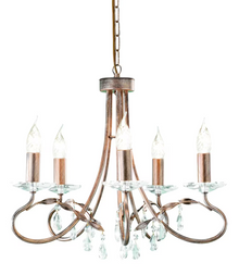 Christina 5-Light Chandelier Silver/Gold