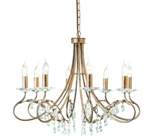 Christina 8-Light Chandelier Silver/Gold