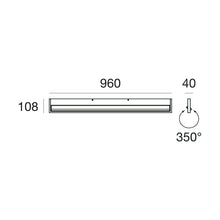 Tablet Mono Emission L96cm Wall Light