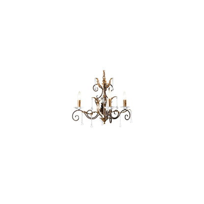 Amarilli 3-Light Chandelier with Clear Glass Drops