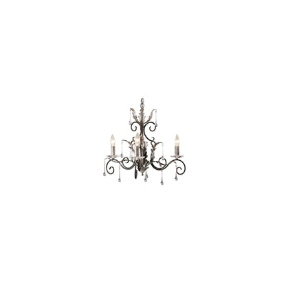 Amarilli 3-Light Chandelier with Clear Glass Drops