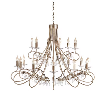 Christina 18-Light Chandelier Silver/Gold