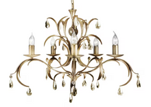 Lily 5-Light Chandelier Bronze Patina