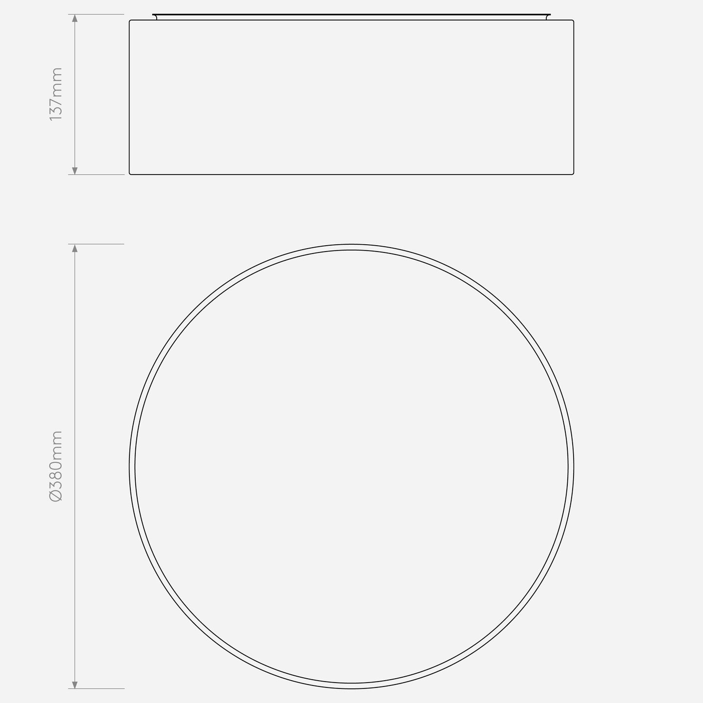 Astro Cambria Flush Ceiling Light