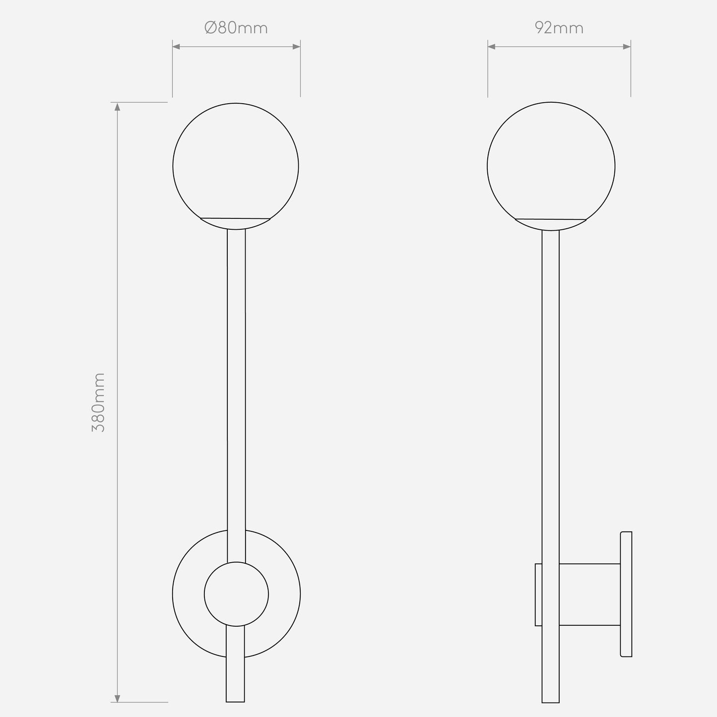 Astro Orb Wall Light