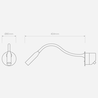 Astro Lucca Recessed Reading Light