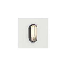 Montreal Oval Wall Light in Textured Black