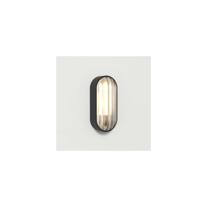Montreal Oval Wall Light in Textured Black