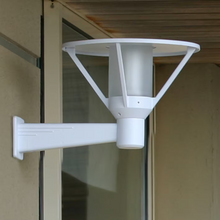 Bermude Frosted Glass Motion Sensor Upwards Wall Bracket with White Reflector