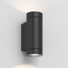 Dartmouth Twin LED Wall Light in Textured Black
