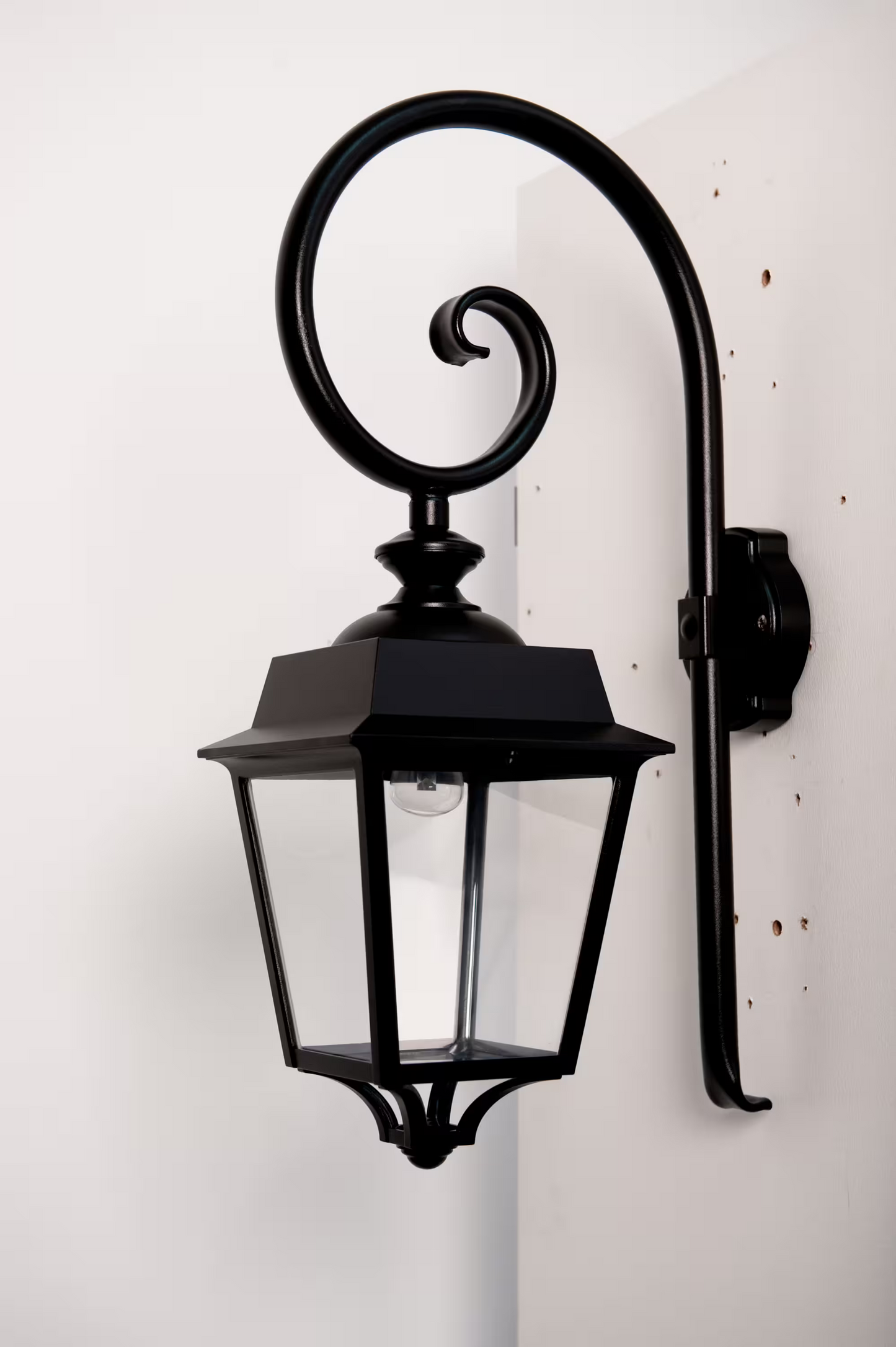 Place des Vosges 1 Evolution Model 5 Clear Glass Swan Neck E27 Wall Bracket