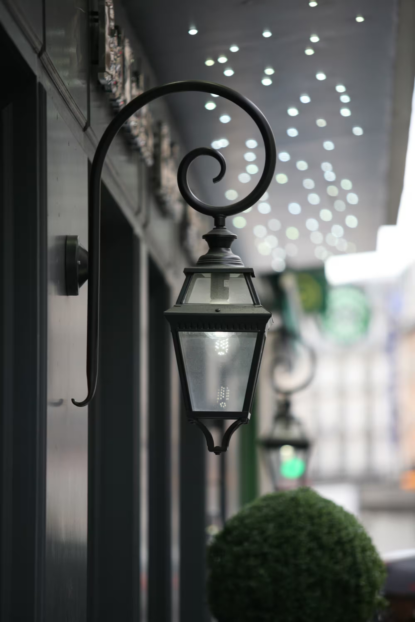 Place Des Vosges 3 Clear Glass Swan Neck Wall Bracket