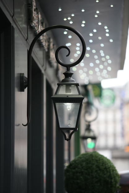 Place Des Vosges 3 Clear Glass Swan Neck Wall Bracket