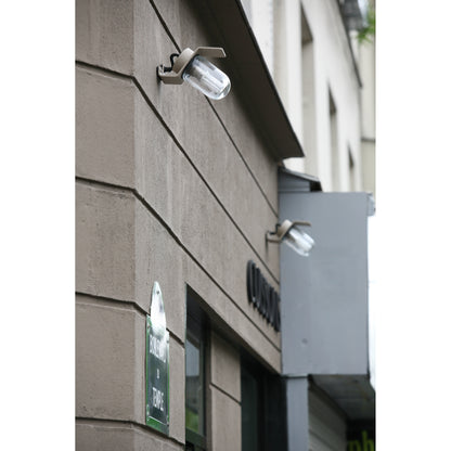 Sherlock Clear Glass Wall Light with Die-Cast Aluminium